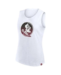 Fanatics Women's White Florida State Seminoles Activate Slub Tank Top
