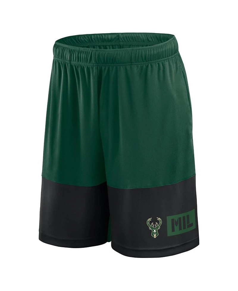 Logo Athletic Men's Hunter Green Milwaukee Bucks Best of the Shorts