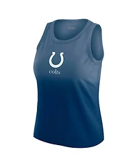 Wear by Erin Andrews x Gracie Women's Hunt Heather Navy Indianapolis Colts Ombre Tank Top