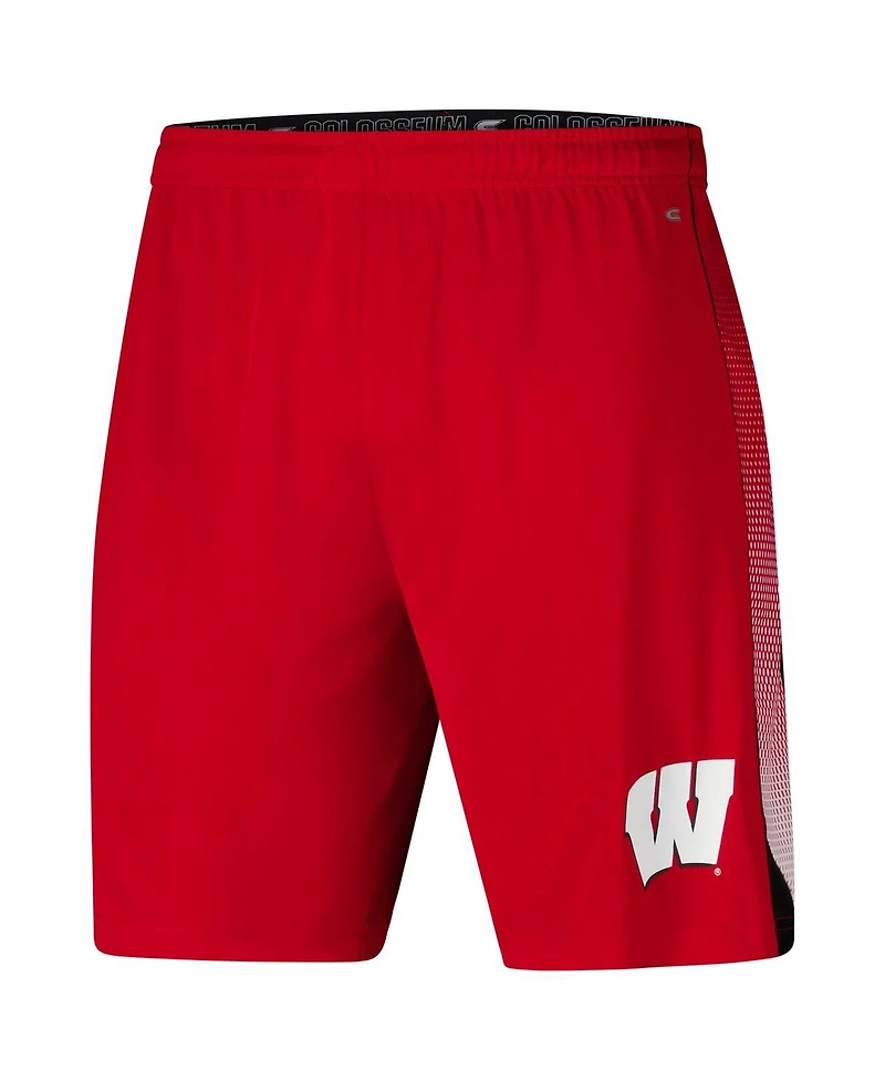 Colosseum Men's Red Wisconsin Badgers Online Shorts