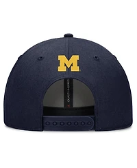 Jordan Men's Navy Michigan Wolverines Slanted Primetime Rise Performance Adjustable Hat