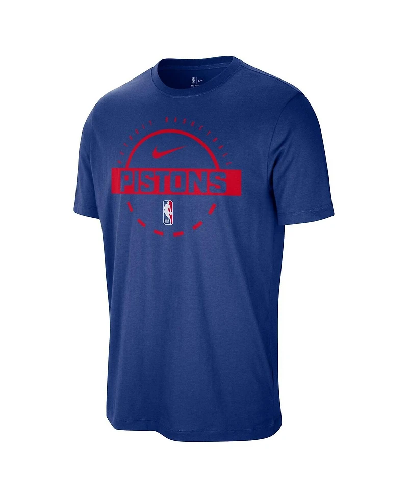 Nike Men's Blue Detroit Pistons Authentic Practice T-Shirt