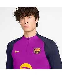 Nike Men's Purple Barcelona 2025/26 Strike Drill Quarter-Zip Long Sleeve Performance Sweatshirt