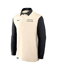 Nike Men's Tan/Black Kentucky Wildcats Rugby Long Sleeve Shirt