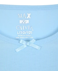 Max & Olivia Little and Big Girls 3-Piece Printed Pajama Set