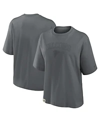 Nike Women's Charcoal Atlanta Falcons Glory Arch Boxy T-Shirt