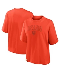 Nike Women's Orange Chicago Bears Glory Arch Boxy T-Shirt