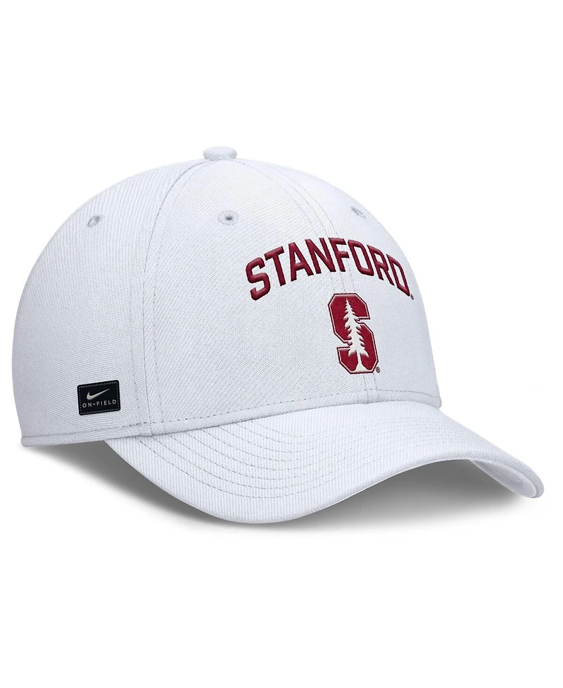 Nike Men's White Stanford Cardinal 2025 On-Field Rise Performance Flex Hat