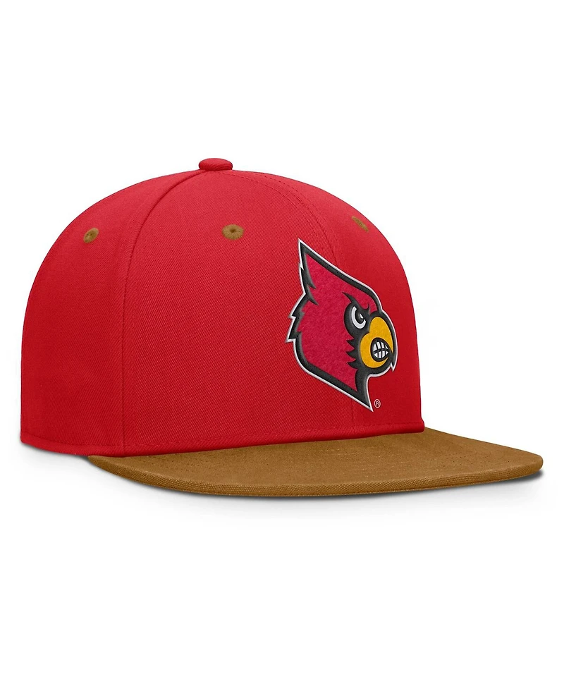 Fanatics Men's Red/Brown Louisville Cardinals NoBo Fitted Hat