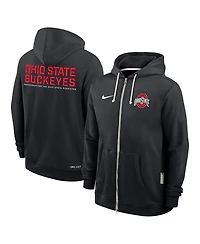 Nike Men's Black Ohio State Buckeyes 2025 Sideline Performance Full-Zip Hoodie