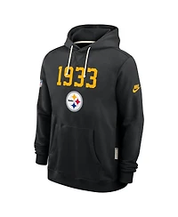 Nike Men's Black Pittsburgh Steelers 1933 Sideline Performance Pullover Hoodie