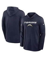 Nike Men's Navy Los Angeles Chargers Alternate Super Chargers Sideline Performance Long Sleeve Hoodie T-Shirt