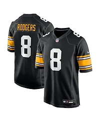 Nike Men's Aaron Rodgers Black Pittsburgh Steelers Alternate Game Jersey
