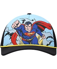 Lids Men's and Women's Blue/Black Superman Graphic Foam Trucker Adjustable Hat