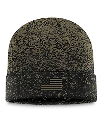 Top of the World Men's Olive/Black Texas Tech Red Raiders Cuffed Knit Two-Tone Hat