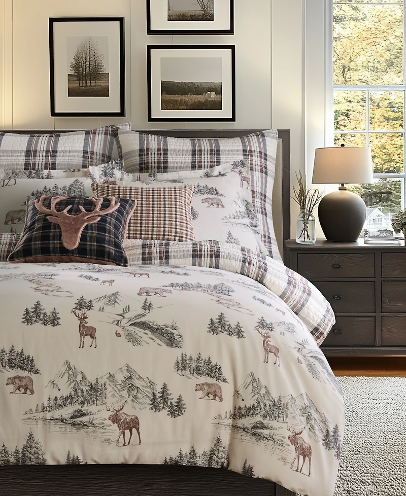 Levtex Home Lodge Toile Reversible -Pc. Comforter Set