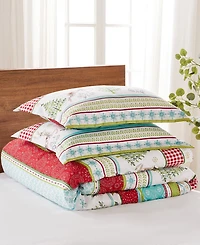 Levtex Home Merry and Bright Comet and Cupid Reversible -Pc. Duvet Cover Set