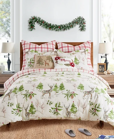 Levtex Home Sleigh Bells Reversible 3-Pc. Duvet Cover Set, Queen