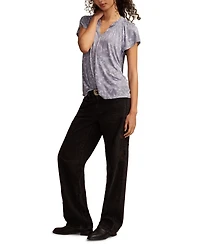 Lucky Brand Women's Sandwash Notch Top