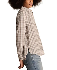 Lucky Brand Women's Boyfriend Button Down Shirt