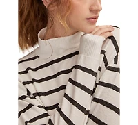 Lucky Brand Women's Cloud Mock Neck Top