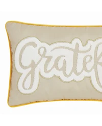 Truly Soft Grateful Decorative Pillow, 12"x 20"
