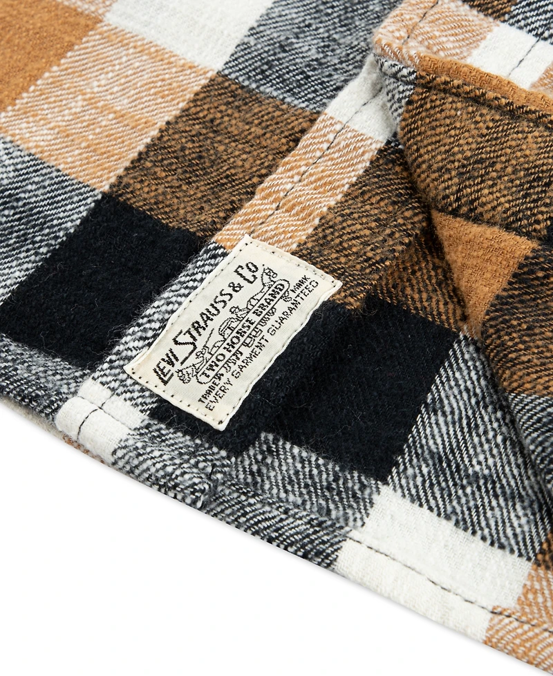 Levi's Little Boys Buffalo Checkered Flannel Long Sleeve Shirt