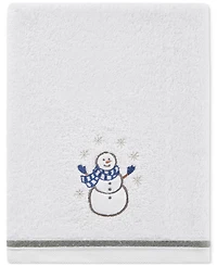 Decor Studio Holiday Snowman Turkish Cotton 2-Pc. Hand Towel Set, 16" x 28"