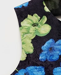 Mango Women's Open-Back Floral Blouse