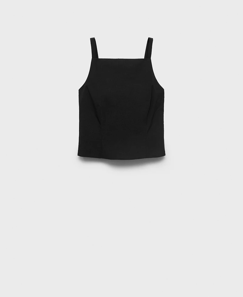 Mango Women's Back Tie Top