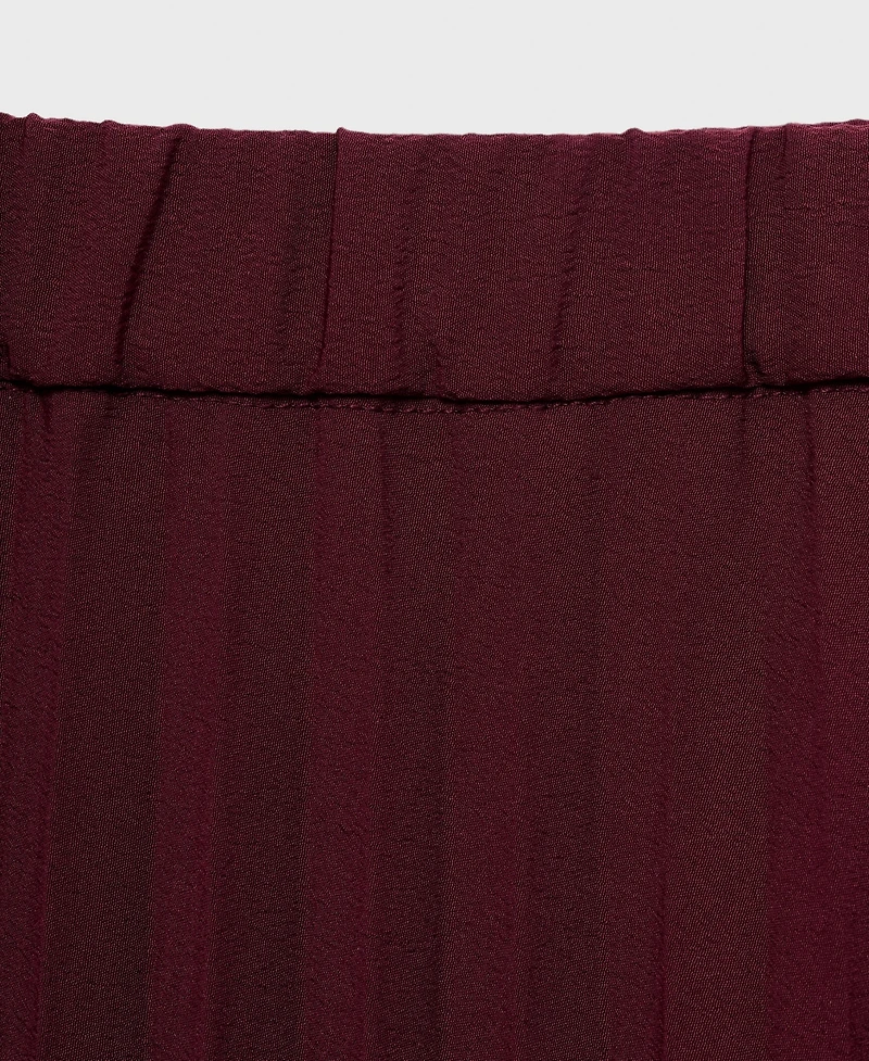 Mango Women's Pleated Long Skirt