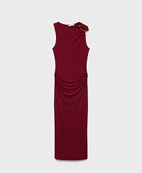 Mango Women's Jewel Detail Midi Dress