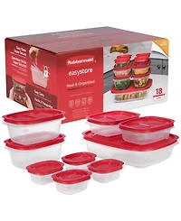 Rubbermaid EasyStore Large Food Storage Containers with Lids, 18-Pc. Set