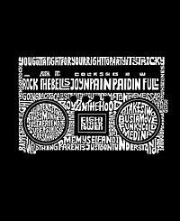La Pop Art Plus Greatest Rap Hits Of The 1980's Word T-Shirt