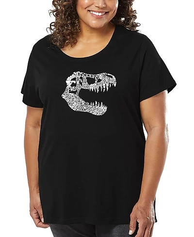 La Pop Art Plus T-rex Word T-Shirt