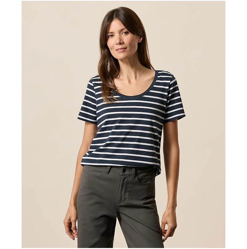 Pact Women's Organic Cotton Softspun Scoop Neck Tee