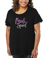 La Pop Art Plus Bride Squad Word T-Shirt