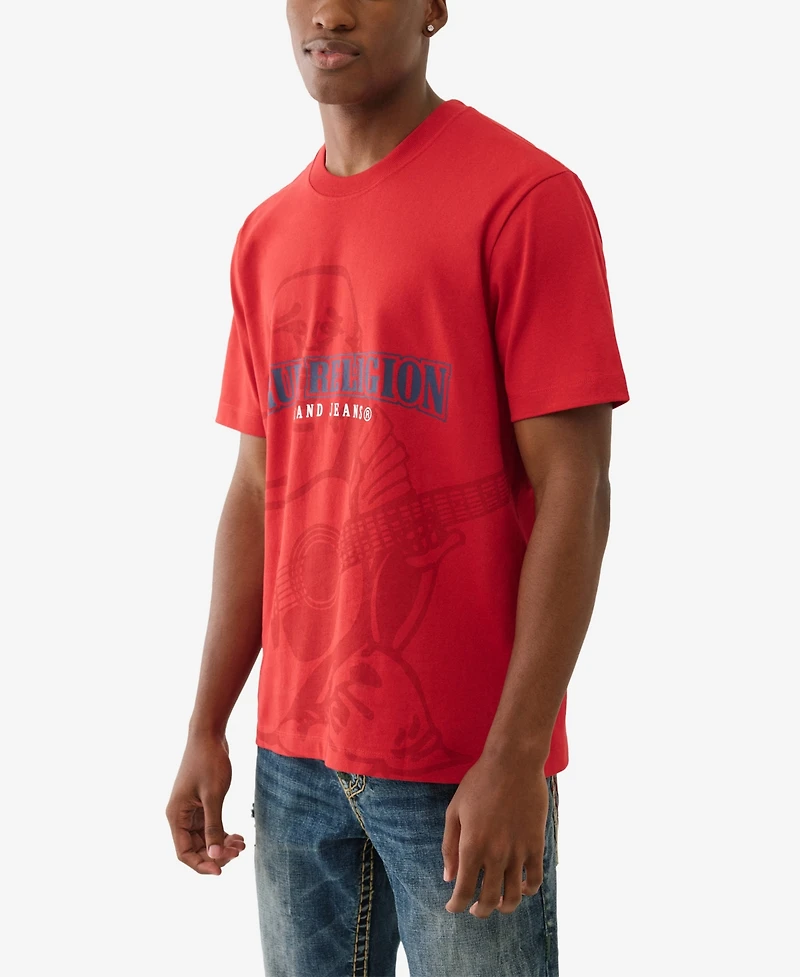 True Religion Men's Shadow Logo Short Sleeve T-Shirt