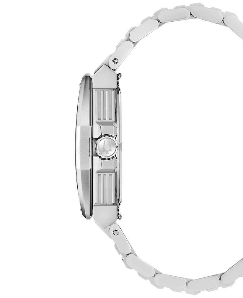 Bulova Men's Luxury Series X Hpq Precisionist Silver-Tone Stainless Steel Bracelet Watch 42mm