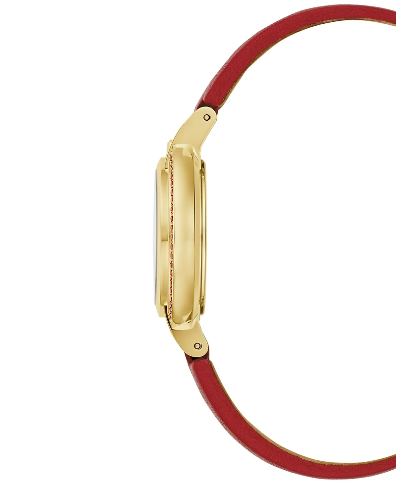 Bulova Women's Classic Rubaiyat Red Leather Strap Watch 30.5mm