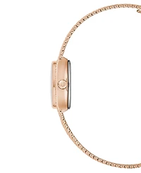 Bulova Women's Goddess of Time Rose Gold-Tone Stainless Steel Bracelet Watch 17mm
