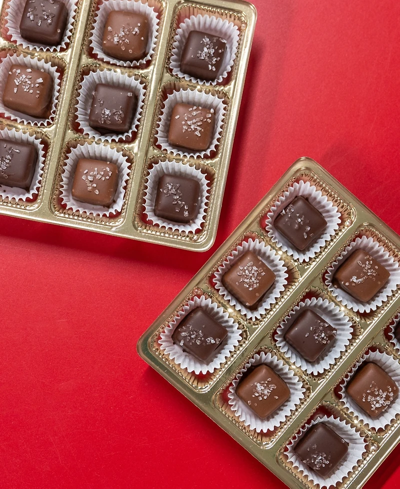 Bixby Chocolate Sea Salted Caramel Gift Box Dark Chocolate, 18 Pieces