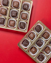Bixby Chocolate Sea Salted Caramel Gift Box Dark Chocolate, 18 Pieces