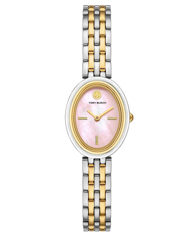 Tory Burch Women's The Oval Two-Tone Stainless Steel Bracelet Watch 28mm