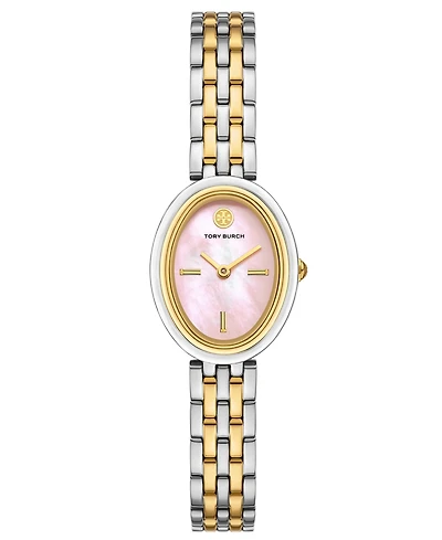 Tory Burch Women's The Oval Two-Tone Stainless Steel Bracelet Watch 28mm
