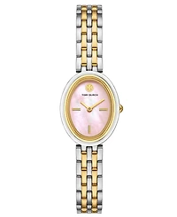 Tory Burch Women's The Oval Two-Tone Stainless Steel Bracelet Watch 28mm
