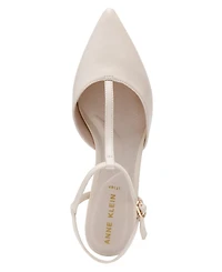 Anne Klein Women's Emily T-Strap Pointed Toe Flats