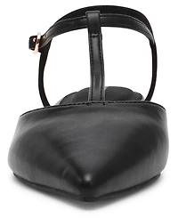 Anne Klein Women's Emily T-Strap Slingback Flats