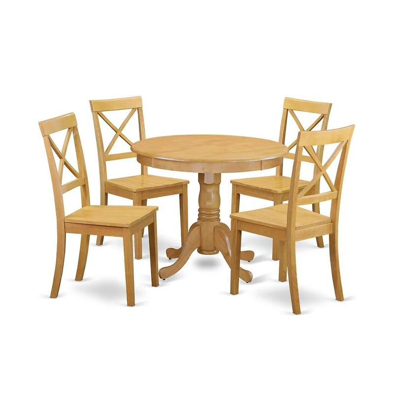 East West Furniture Dining Room Set Oak