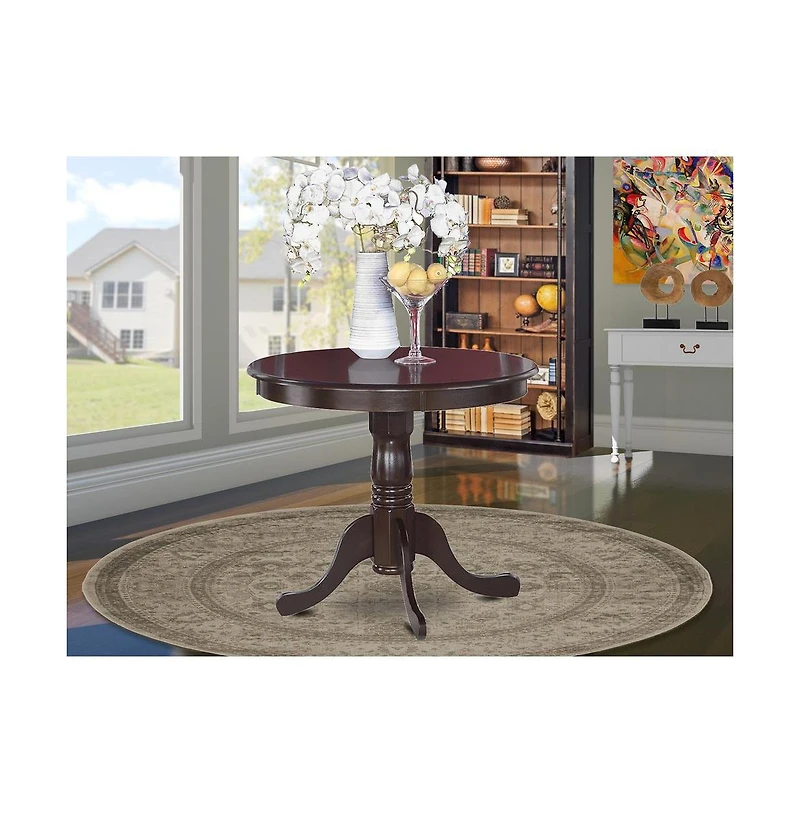 East West Furniture Dining Room Set Cappuccino